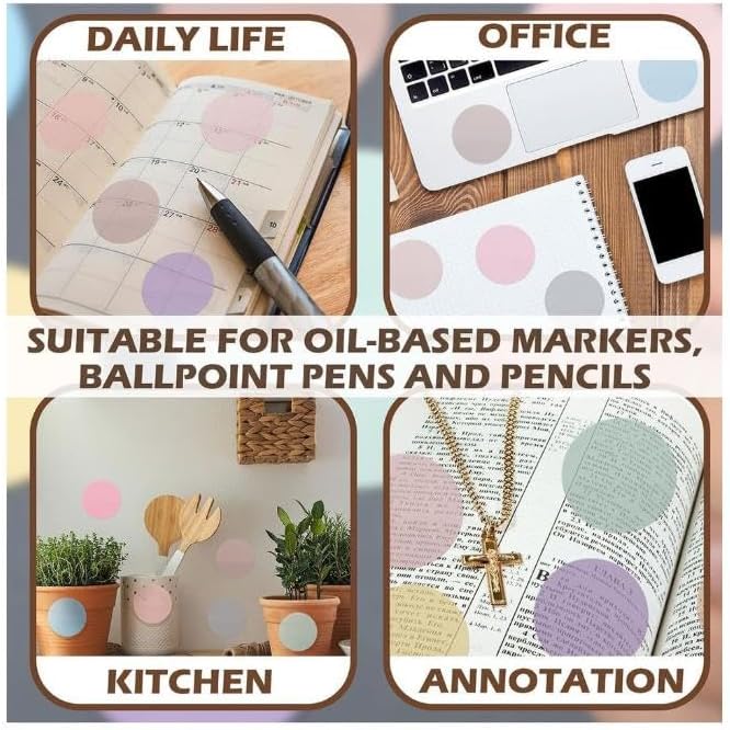 Round Coloured Transparent Sticky Notes